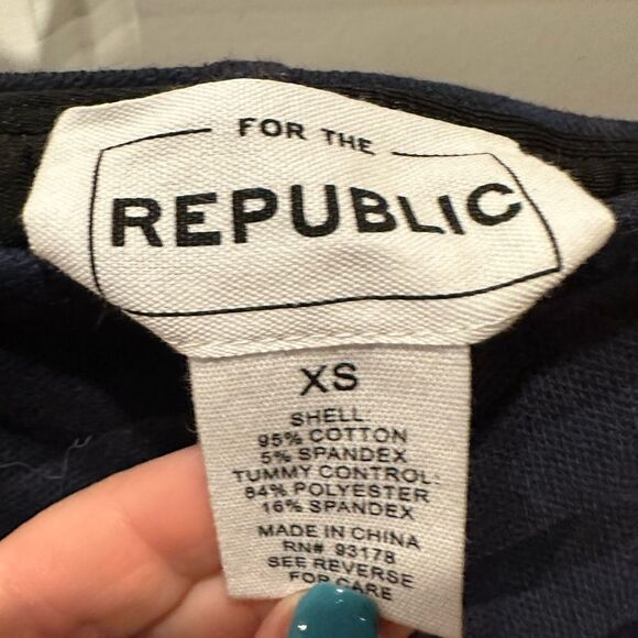 For The Republic XS jeggings leggings pants camo blue - Picture 5 of 5